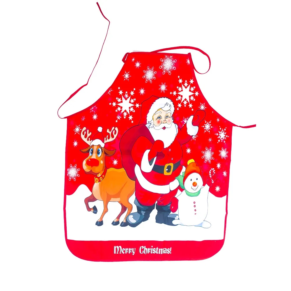 Christmas Print Apron Kitchen Cooking 4