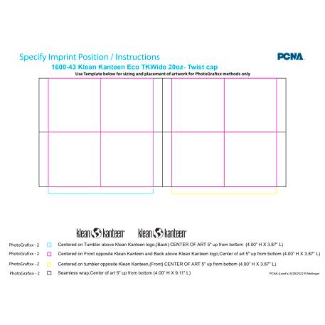 Klean Kanteen Eco TKWide 20oz- Twist cap 77