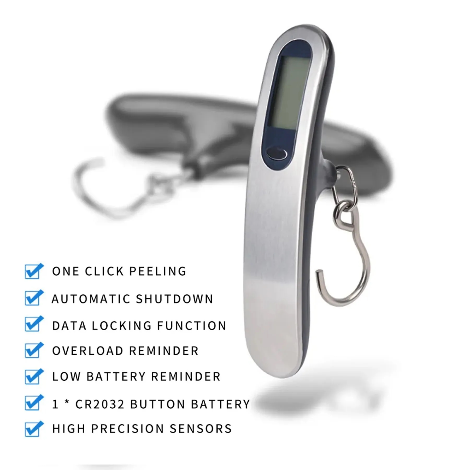 Portable Stainless Steel Digital Hanging Luggage Scale 2
