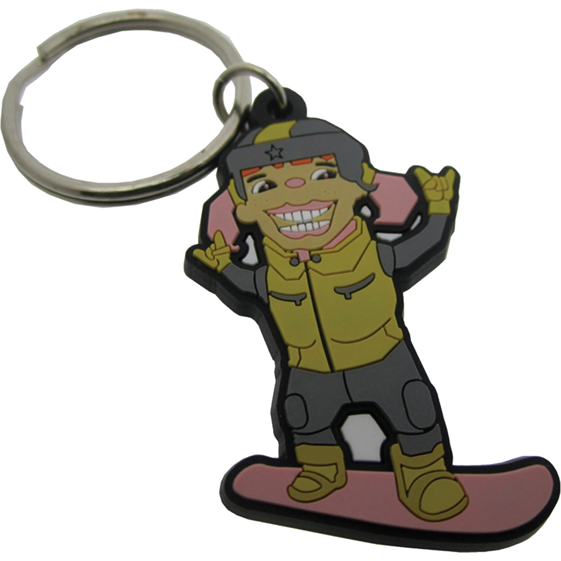 PVC Fob with Keyring: 2" W x 2" H 2