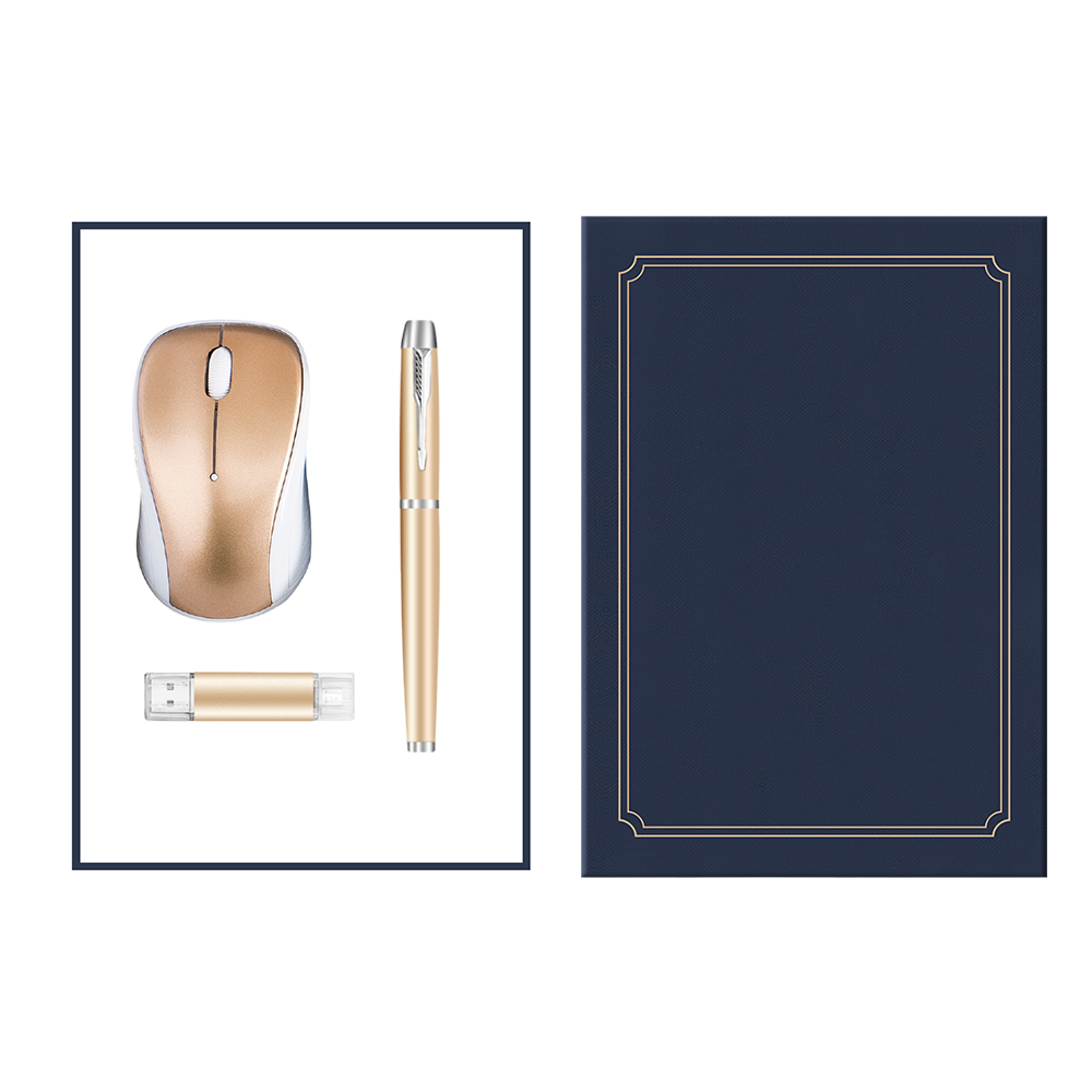 Executive Tech Trio — Wireless Mouse, Pen & USB 8