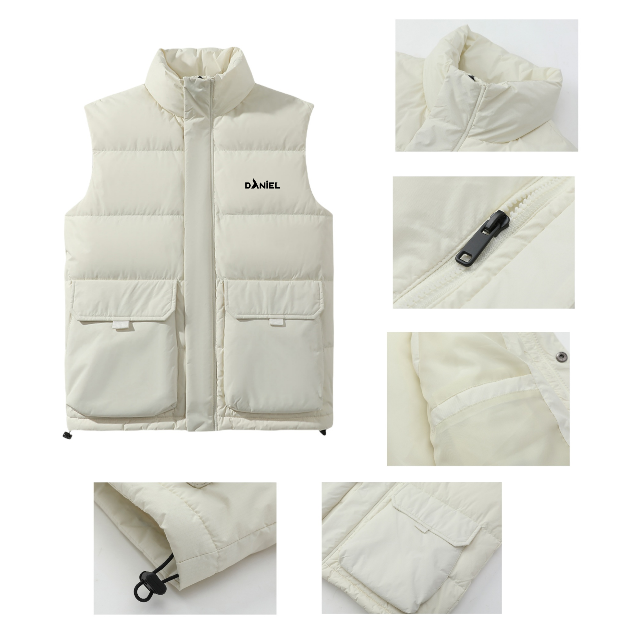 Down Vest Filled with 90% White Duck Down 3