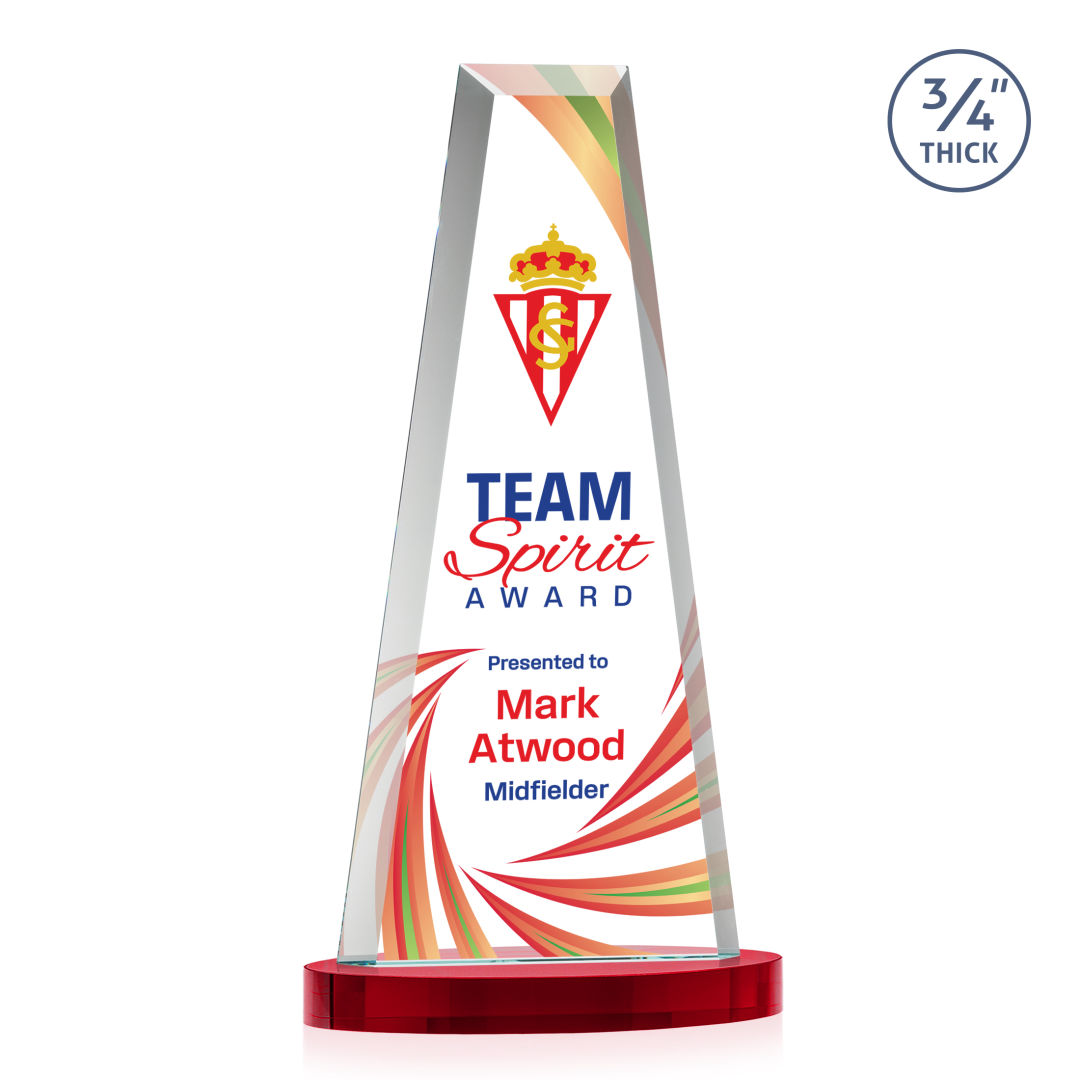 Imperial VividPrint™ Award on Alberton Base - Red 2