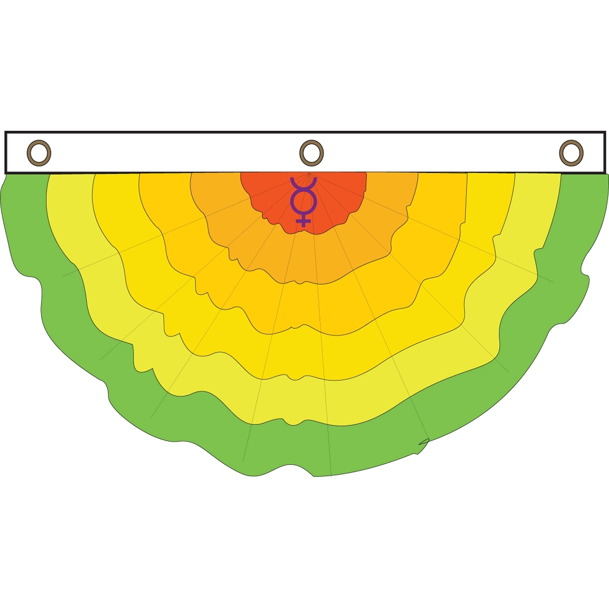 Hermaphrodite Pleated Full Fan 1
