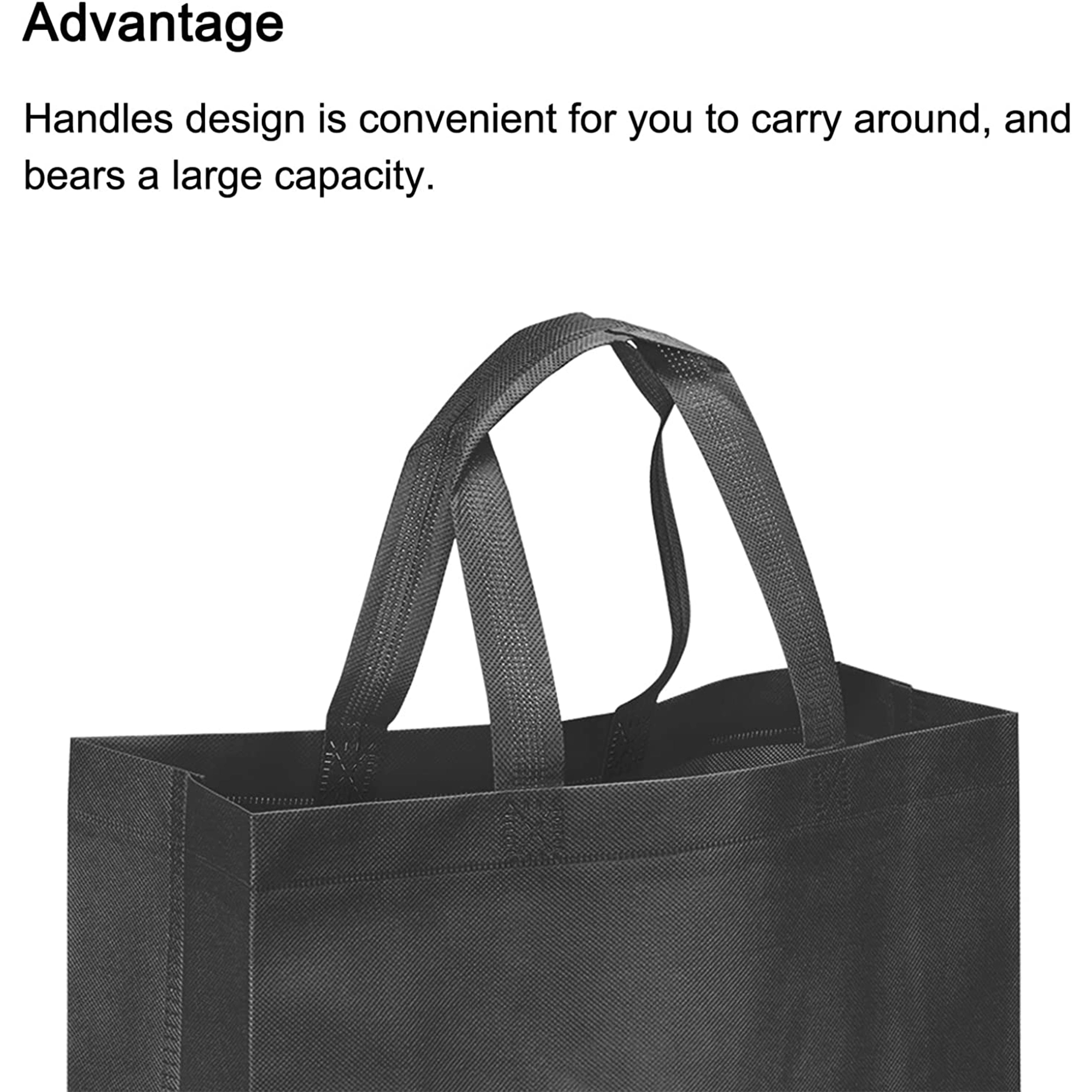 13.8" Non Woven Fabric Shopping Bag with Handle 4