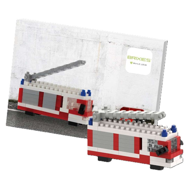 Building Bricks Firetruck Postcard Sets 2