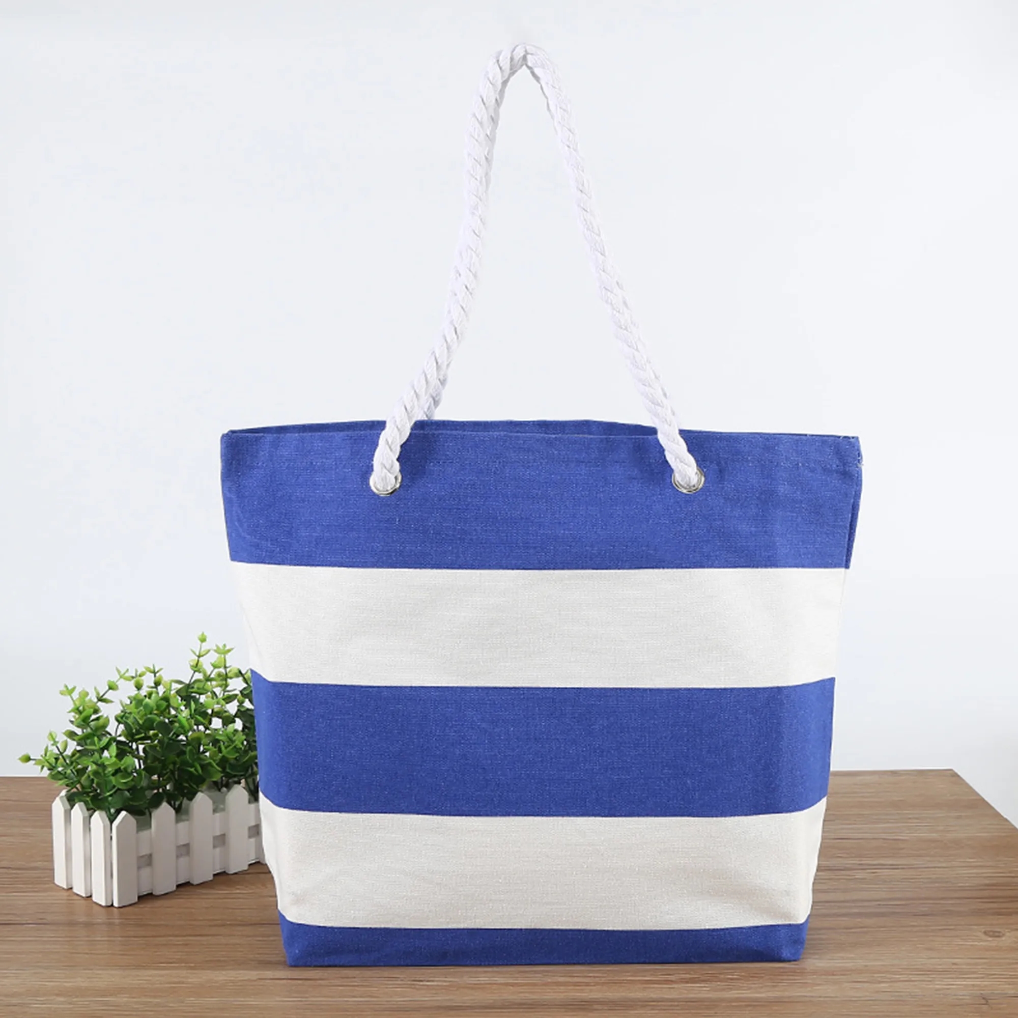 Canvas Beach Tote Bag, custom tote bag with logo imprint 3