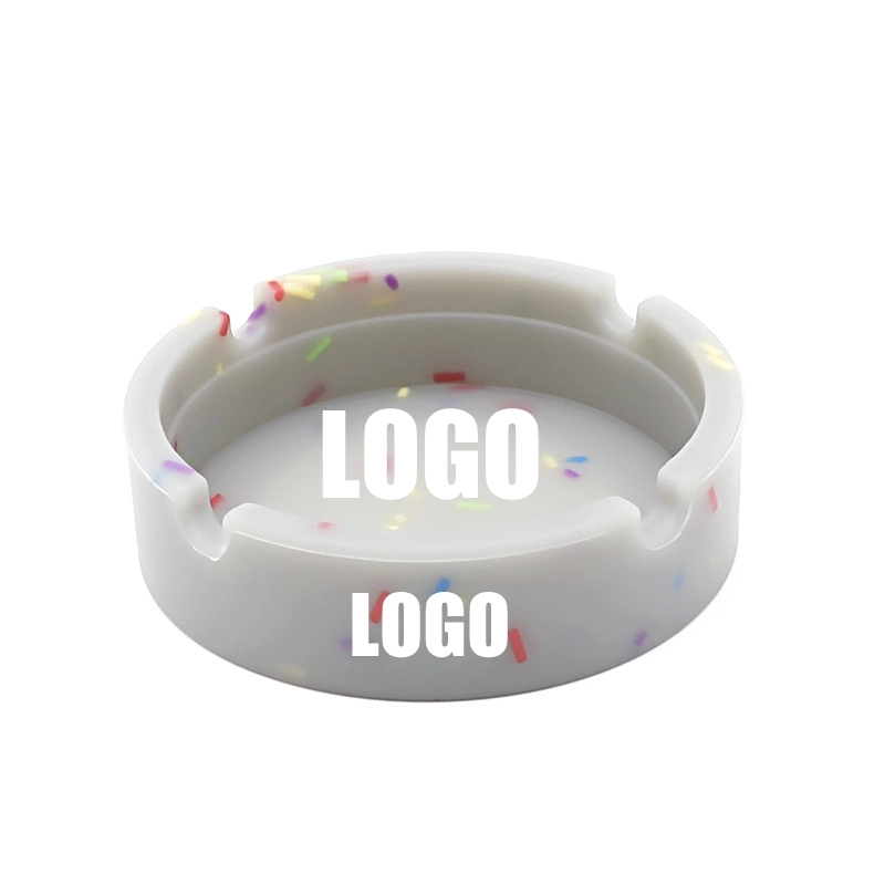 Custom Circular Silicone Ashtray - Glow in the Dark 3