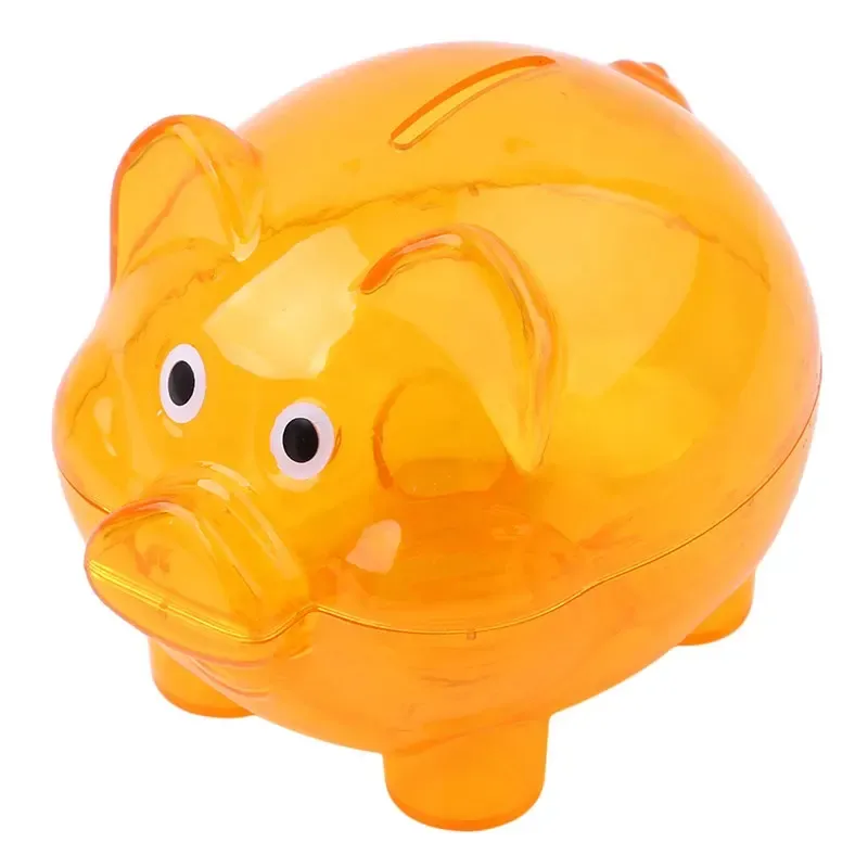 Mini Clear Piggy Coin Money Bank 7