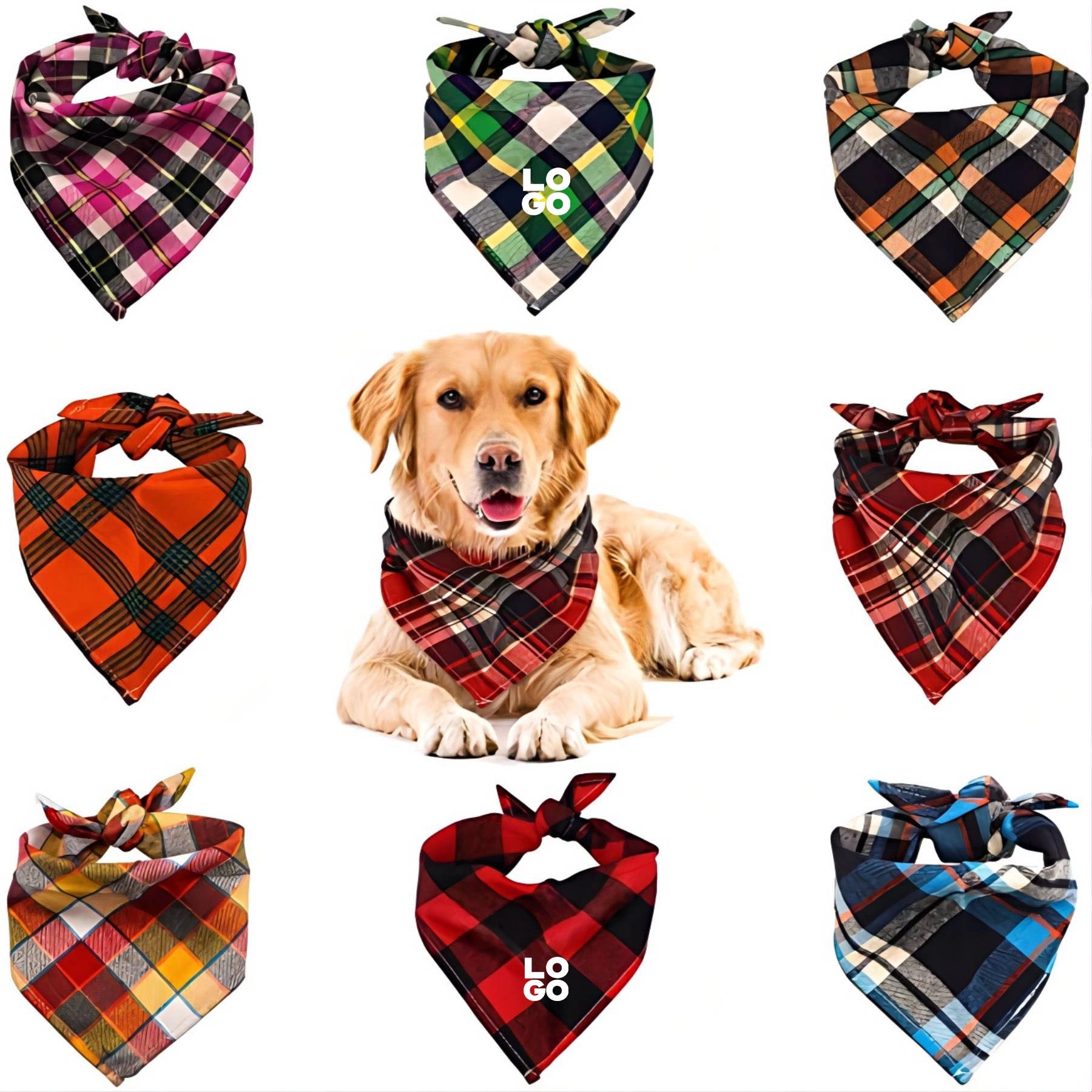 Triangle Cotton Pet Bandana 2