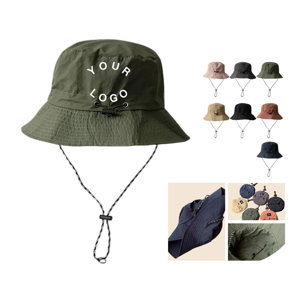 Polyester Fishermans Hat for Camping and Outdoor Fishing 3