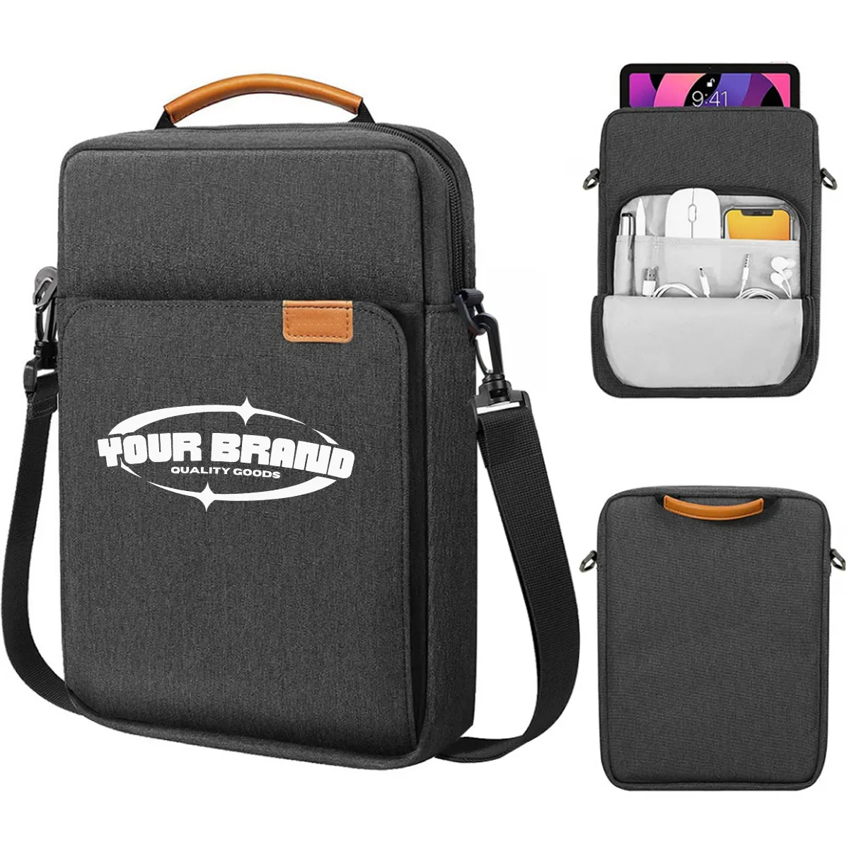 13 inch Laptop Tablet Waterproof Messenger Shoulder Bag 1