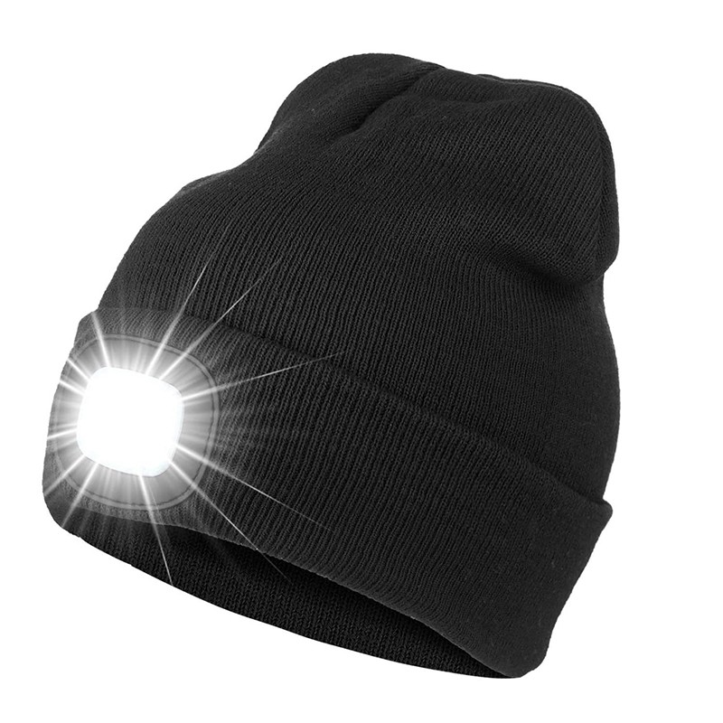 LED Beanie Hat With Light 2