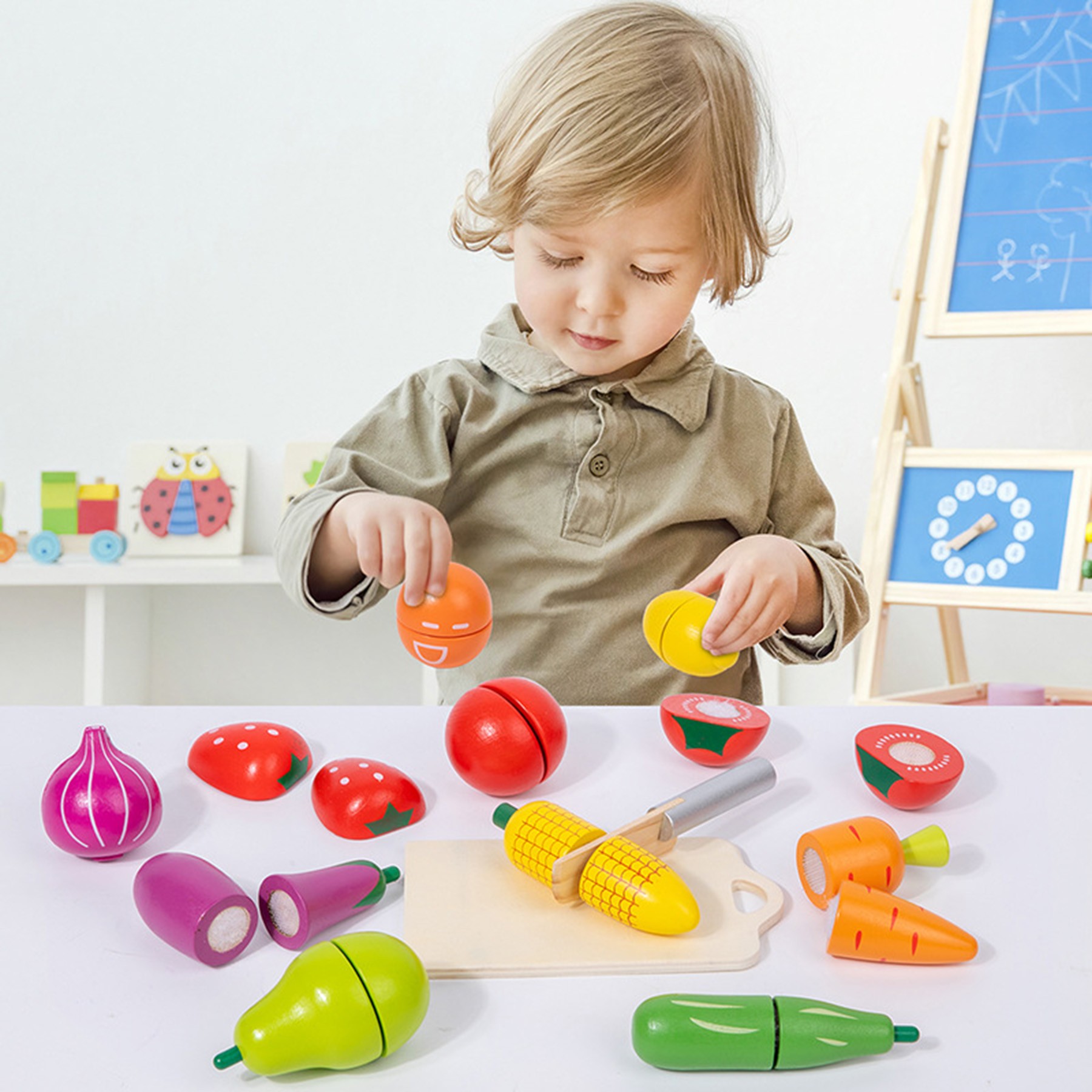 Wooden Kitchen Toys For Babies 3