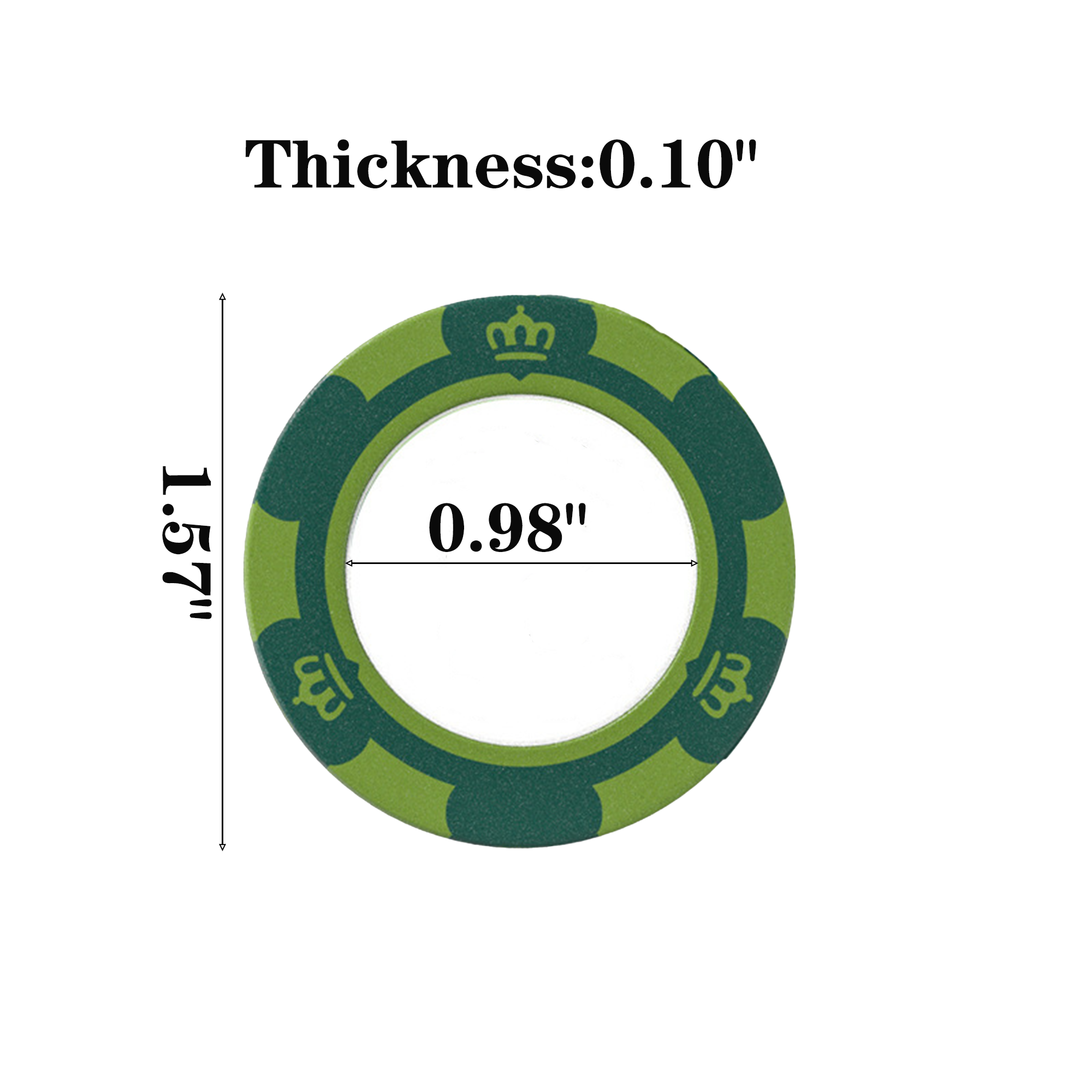 Full Color Clay Entertainment Poker Chip 3
