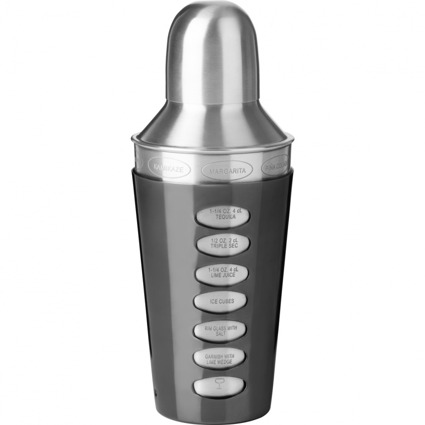 Cocktail Shaker with Recipes and strainer Trudeau 5