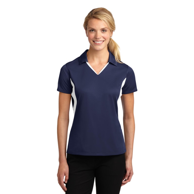 Sport-Tek Women's Side Blocked Micropique Sport-Wick Polo. 38