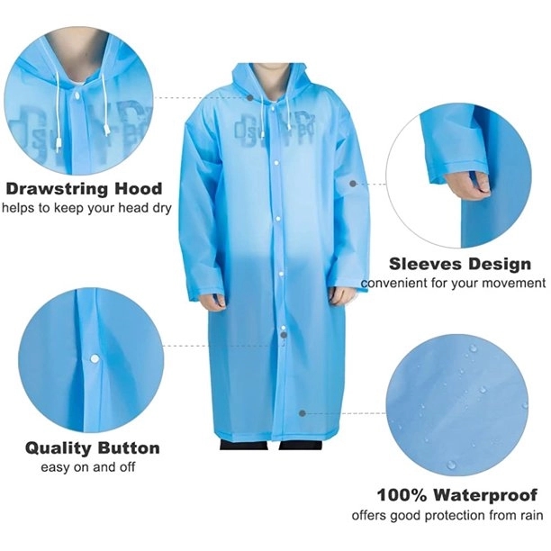 Eva Lightweight Unisex Raincoat 2