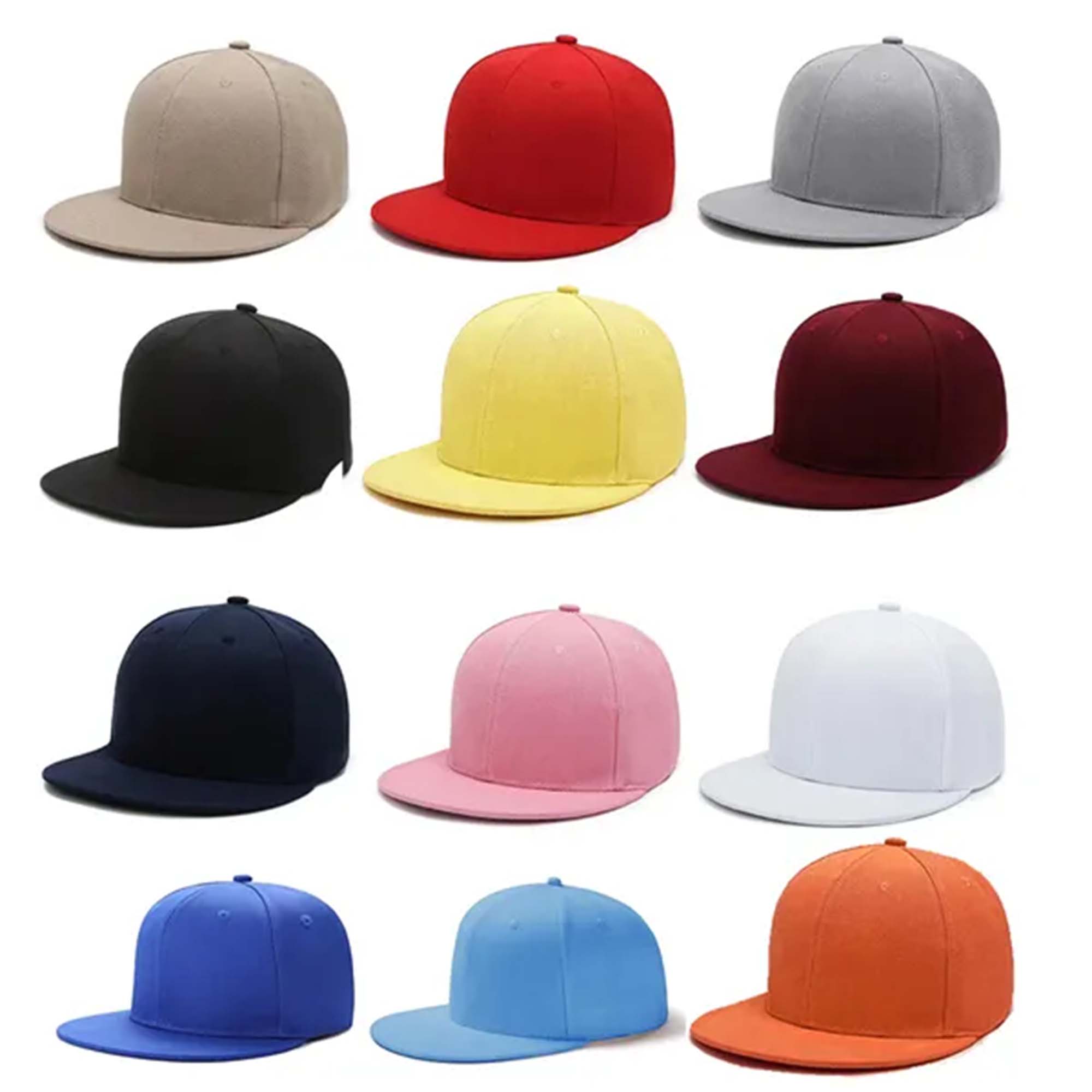 Hip Hop Flat Baseball Cap Brim Hats 2