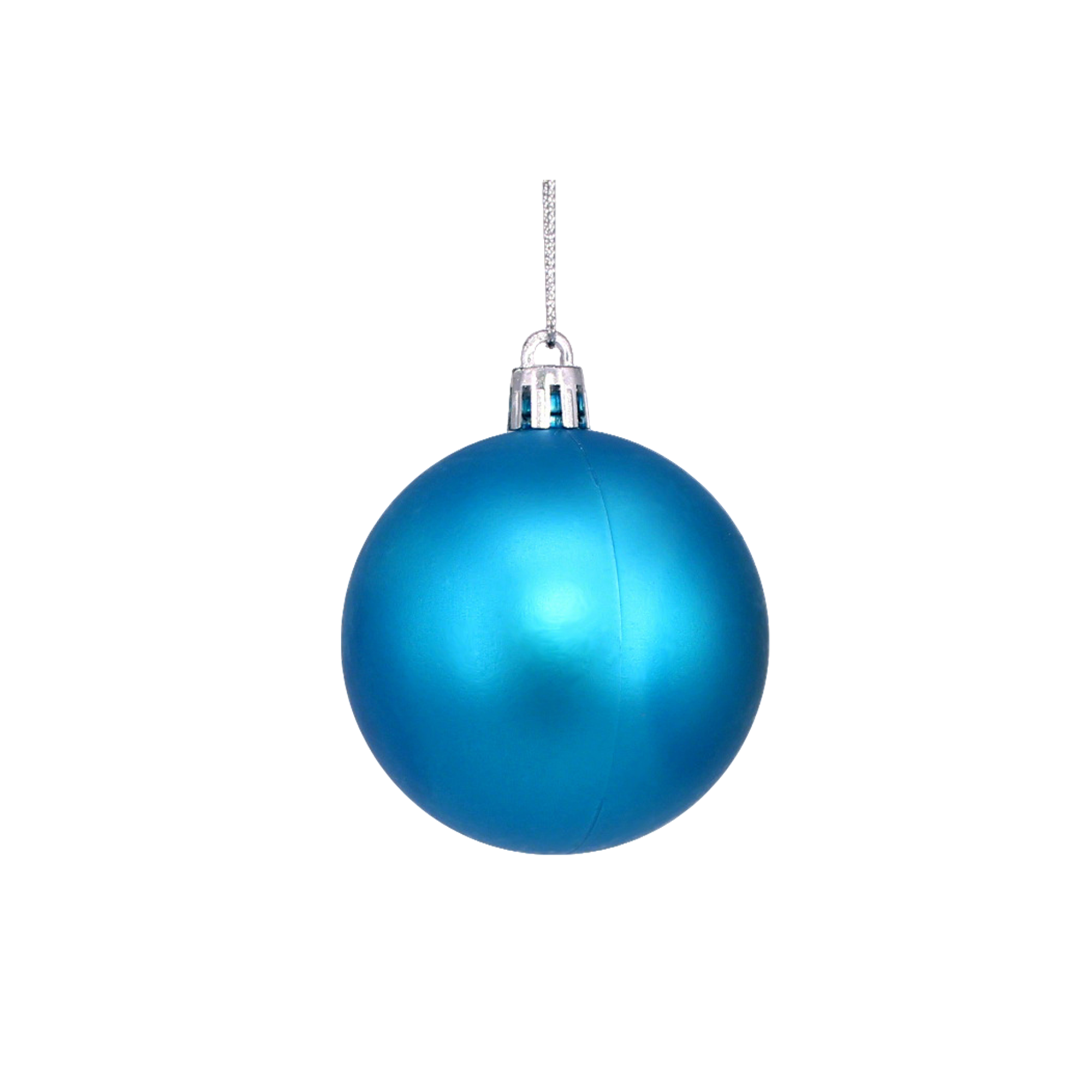 Plastic Ornament Ball With Aluminum Plate 3.2" Diameter 2