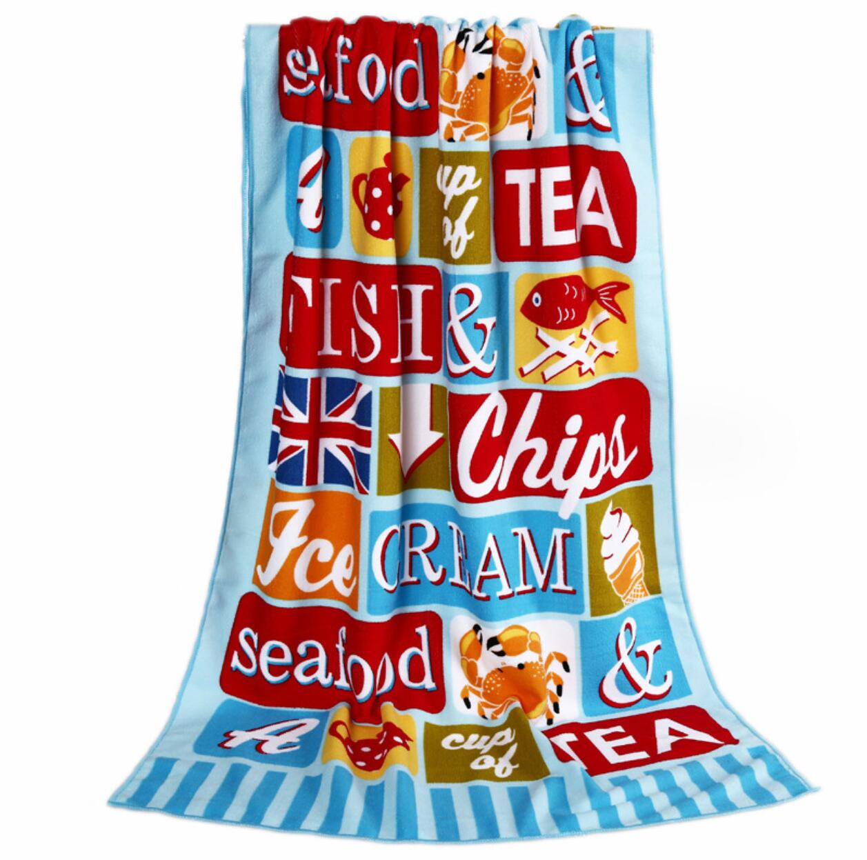 Microfiber Velour Beach Towel 1