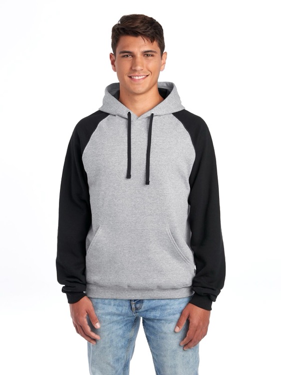 JERZEES NuBlend® Unisex Color-Block Raglan Hooded Sweatshirt 4