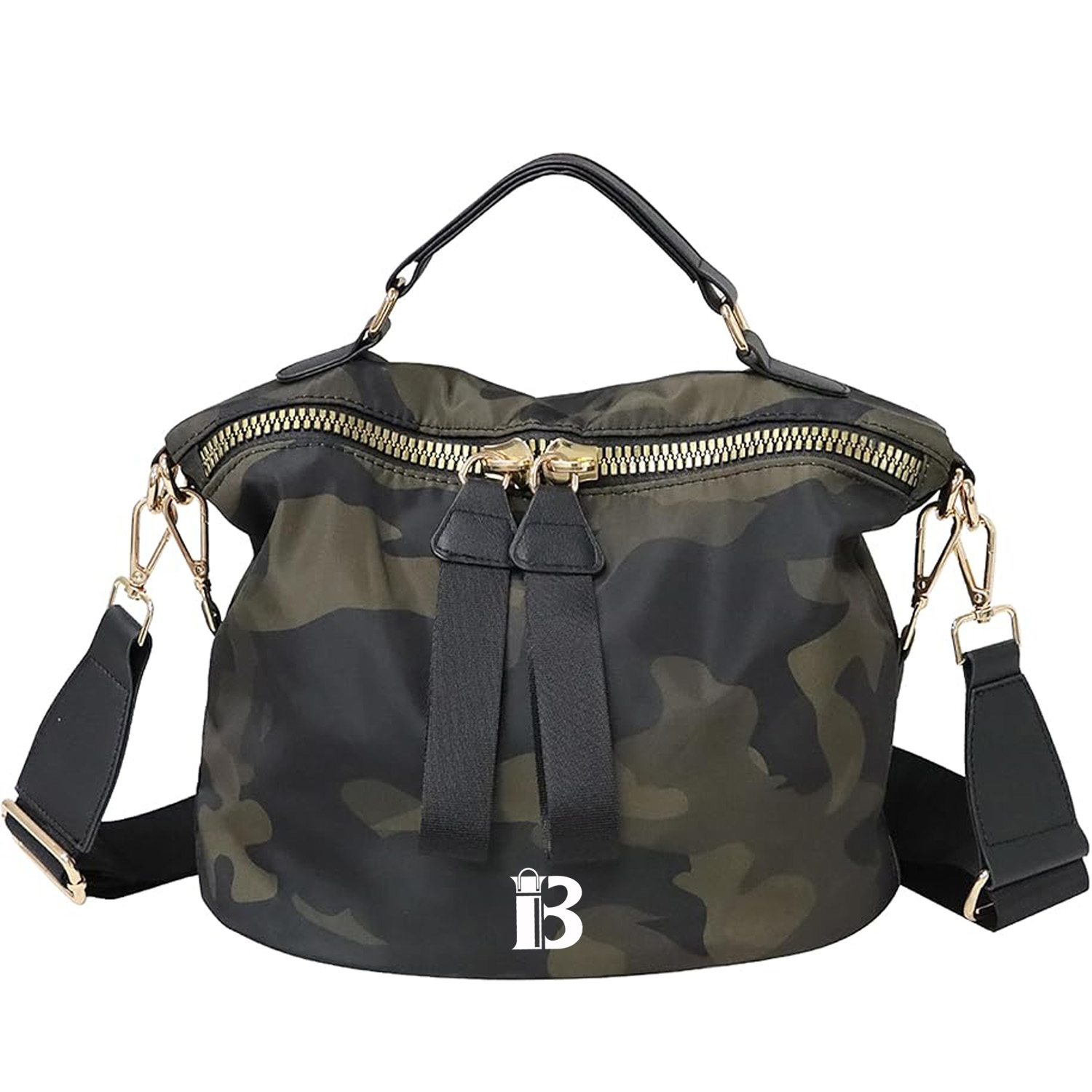 Anti Theft Foldable Nylon Crossbody Handbag