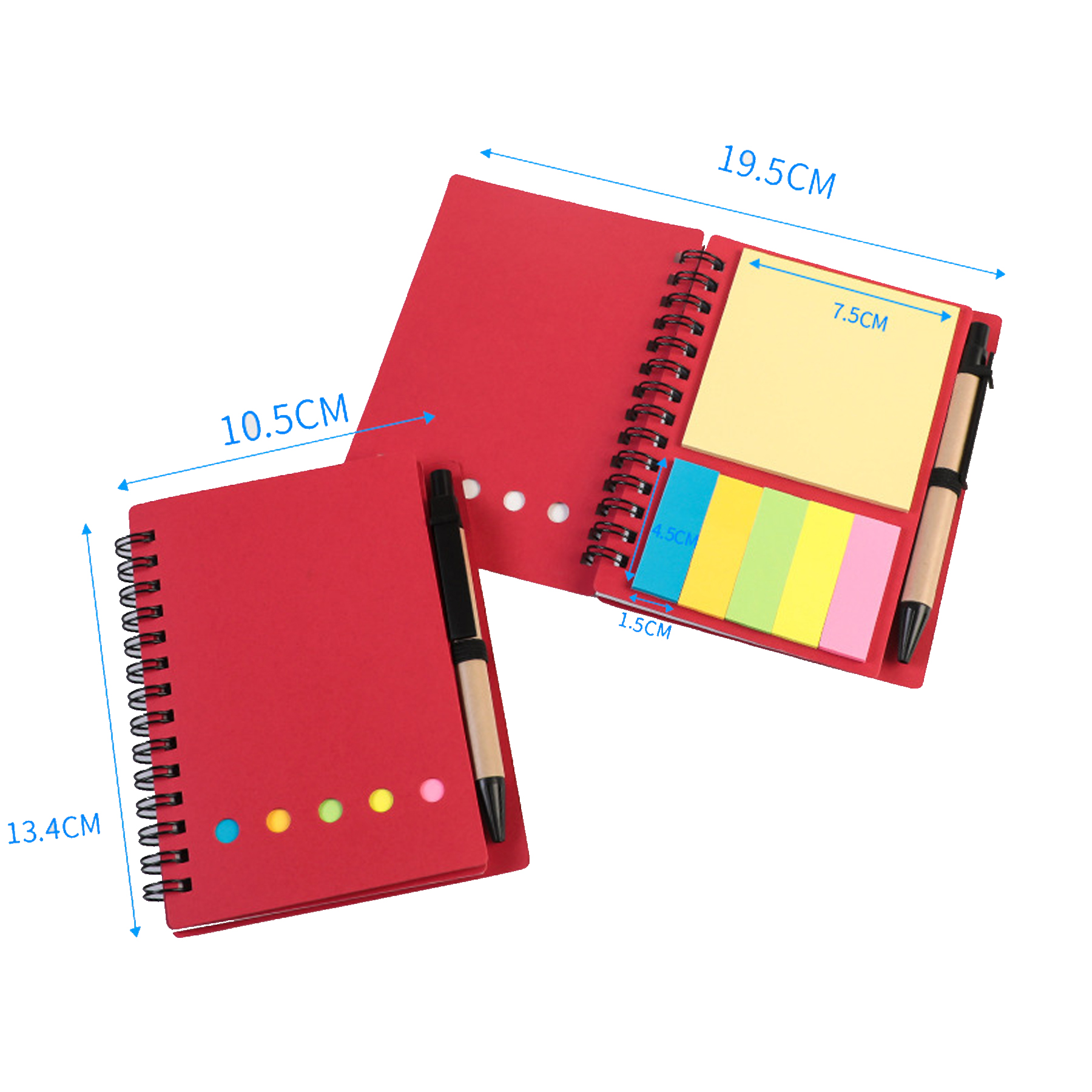 Notebook Steno Pads Lined Notepad with Pen 6