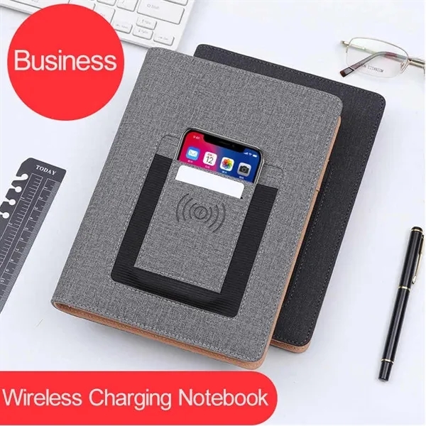 Wireless Charging Notebook Power Bank and USB Flash Drive 2