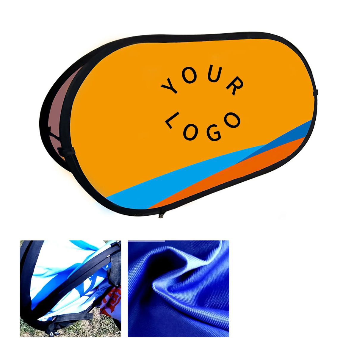 Foldable Polyester Frame Banner for Outdoor Use 3