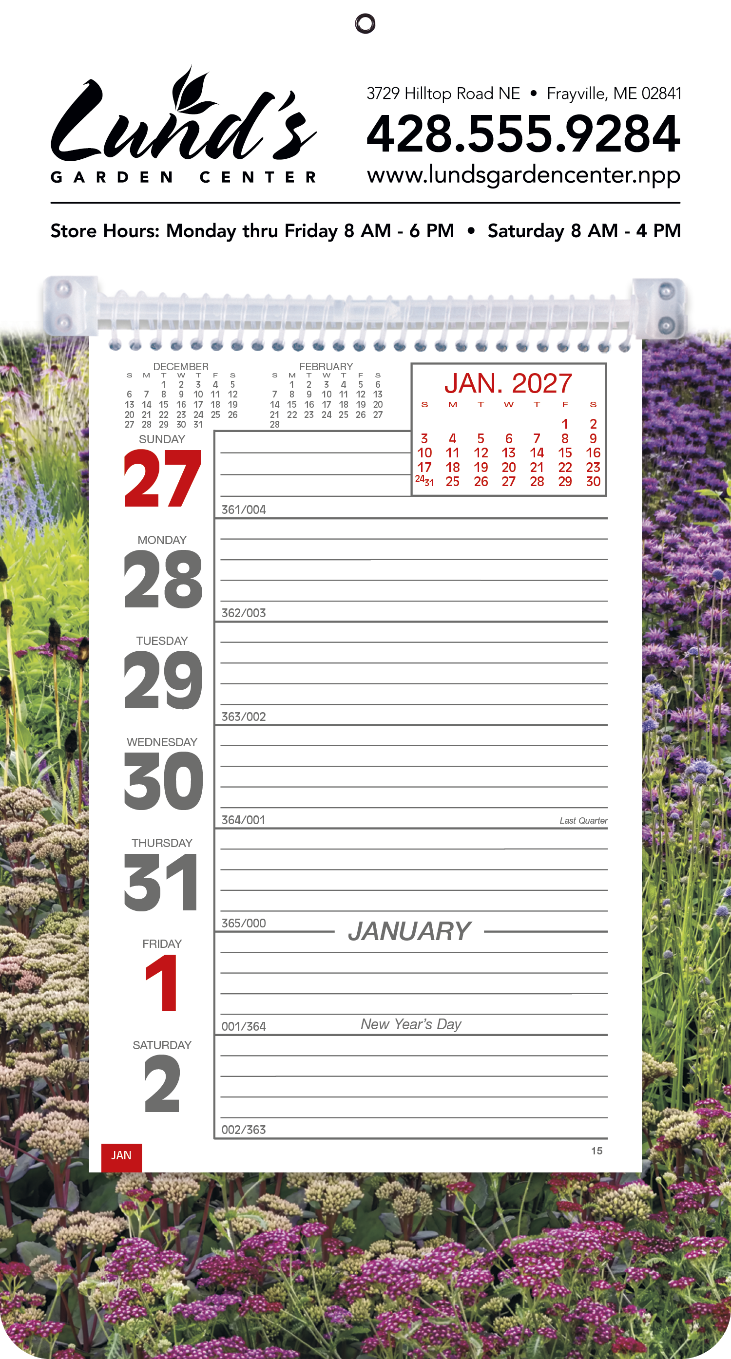 Triumph® Calendars Full-Color Weekly Memo Calendar 25