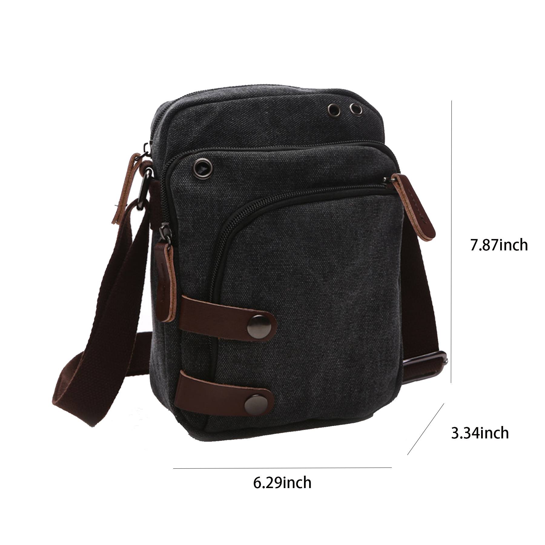 Canvas wearable Cross-body bag 7