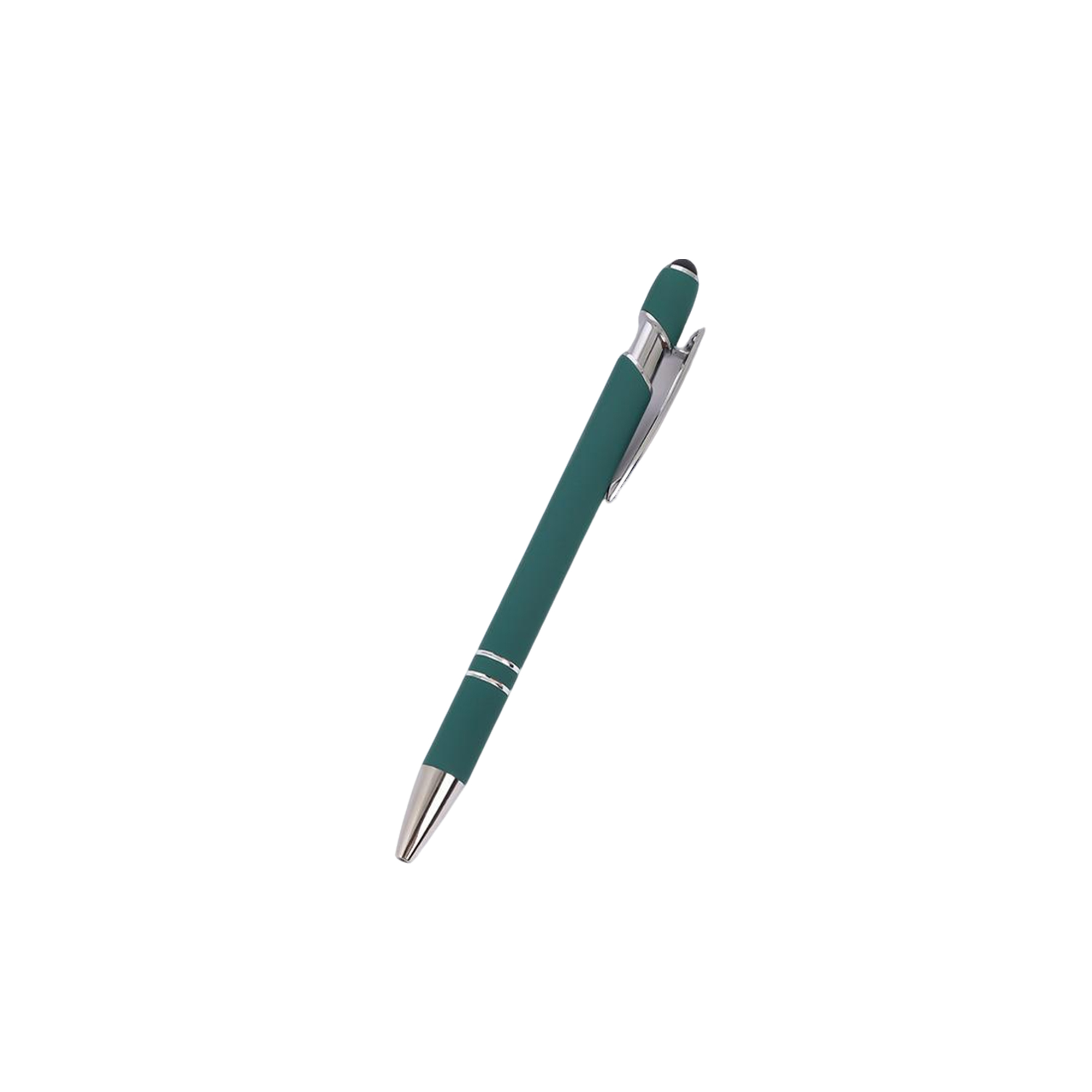 Metal Click Ballpoint Pen With Capacitive Stylus 5.7" 16