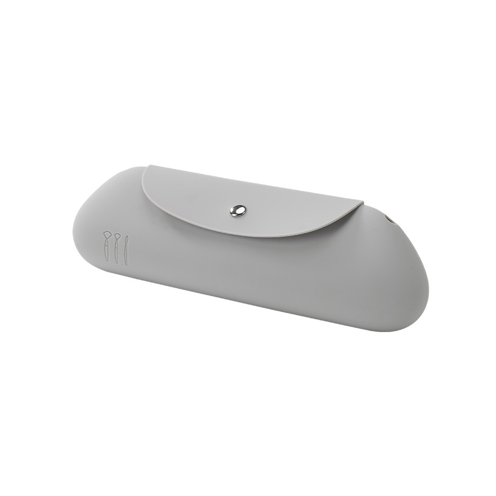 Silicone Travel Brush Case With Magnetic Snap 6