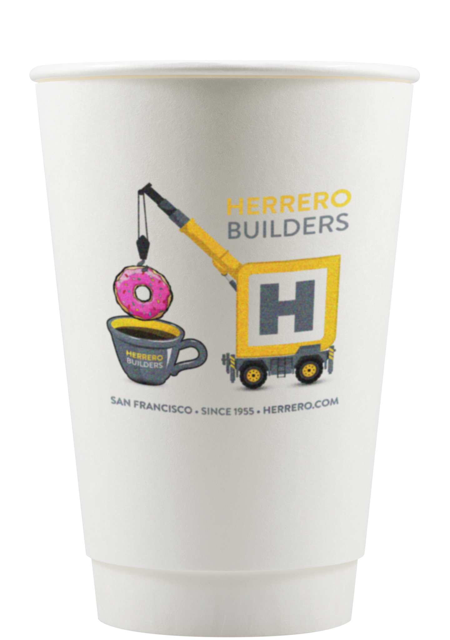 16 oz Paper Cup Insulated White Digital Print 5