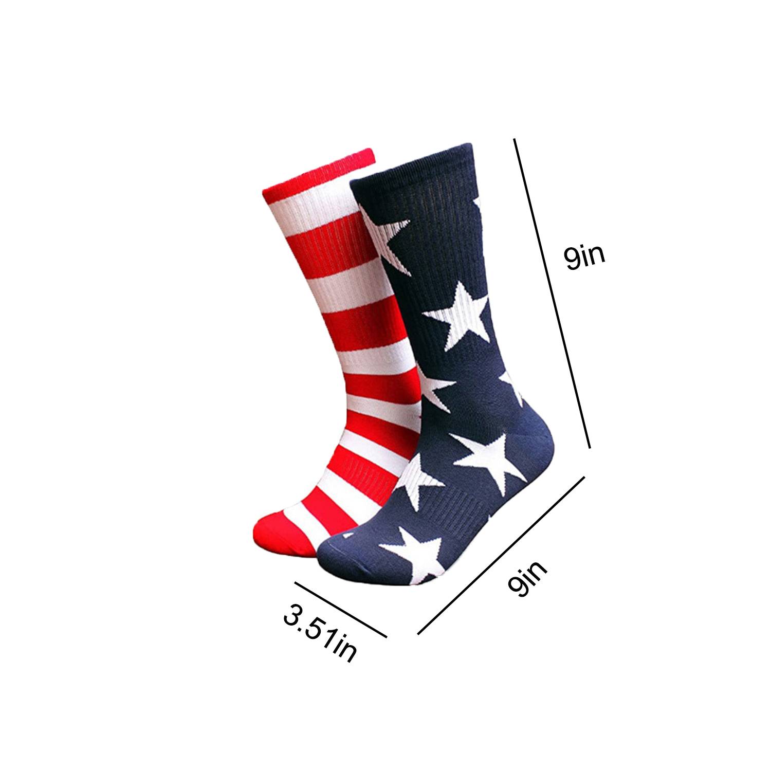 Unisex Cotton American Flag Socks 3