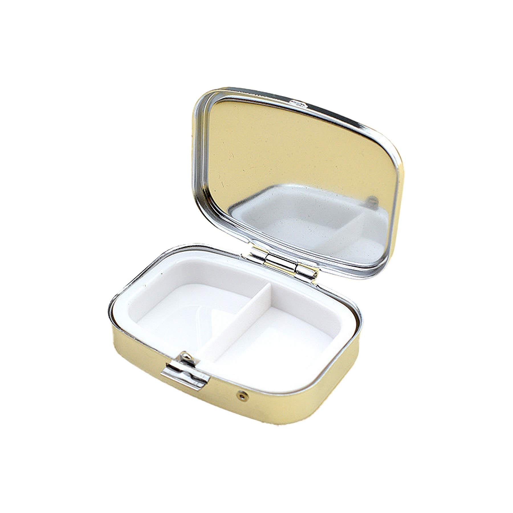 Square Two Compartments Vitamins Pill Cases 8