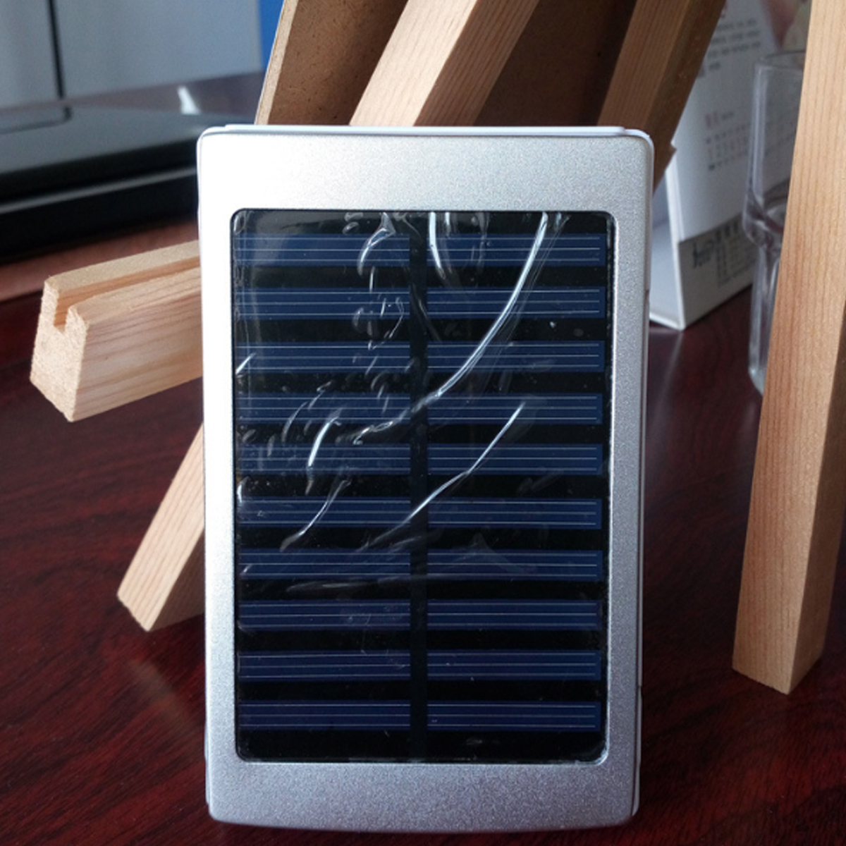 Portable Solar Power Bank Charger with Solar Panel 4