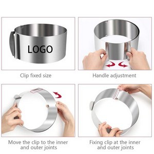 Adjustable Steel Mousse Cake Ring 4