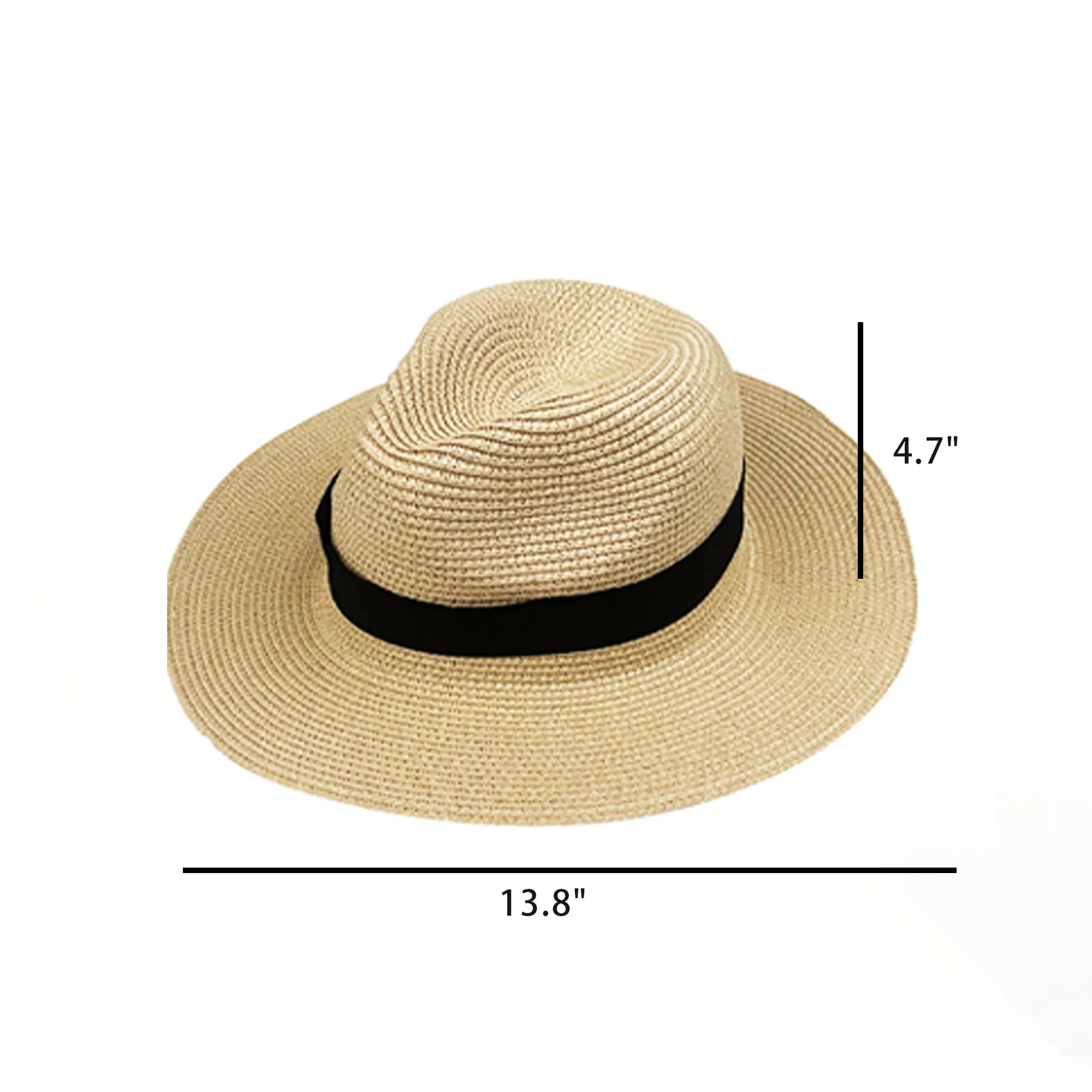 Wide Brim Beach Sun Hat Straw 1
