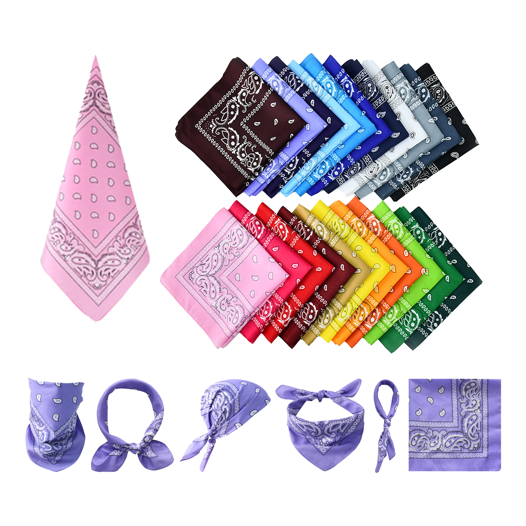 Simple-Decorated Pure Cotton Square Towel 3