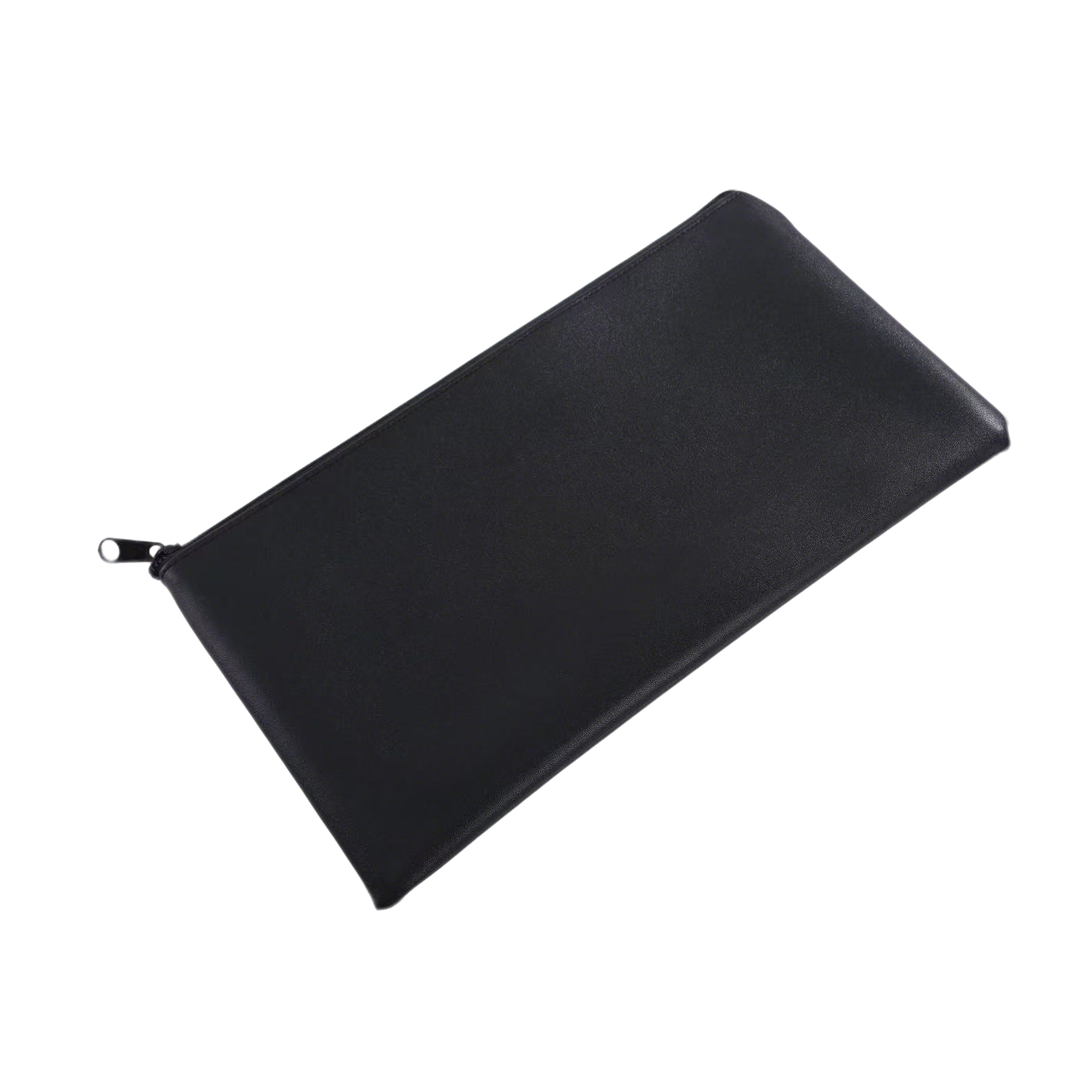 PU Leather Zipper Deposit Pouch 11" x 6" 9