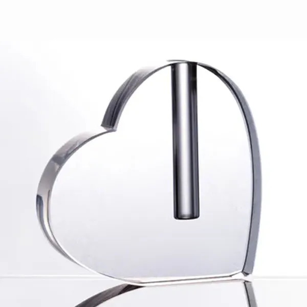 Crystal Heart Shaped Vase Wedding Decorations 3