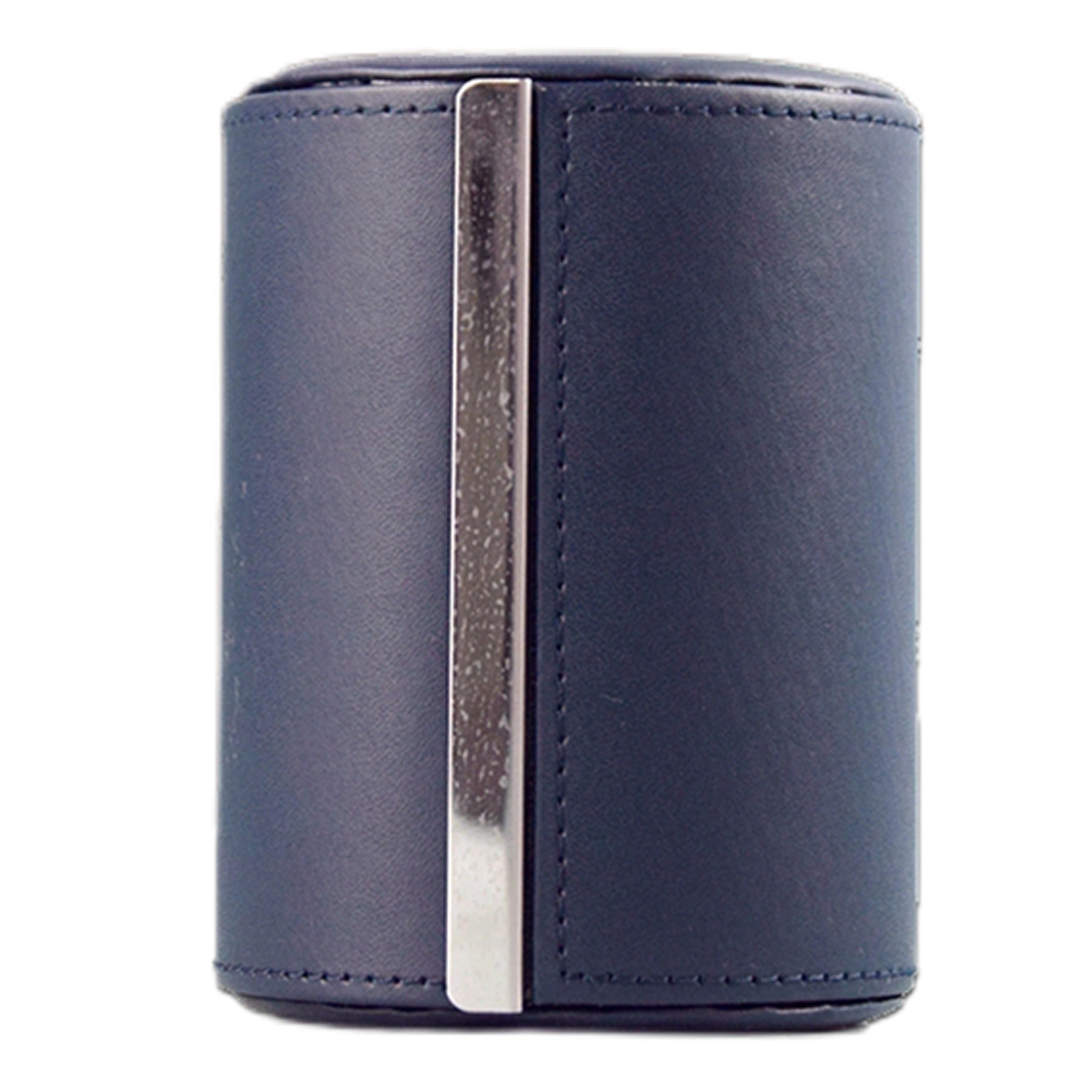 Travel Cylinder Leather Tie Box 2