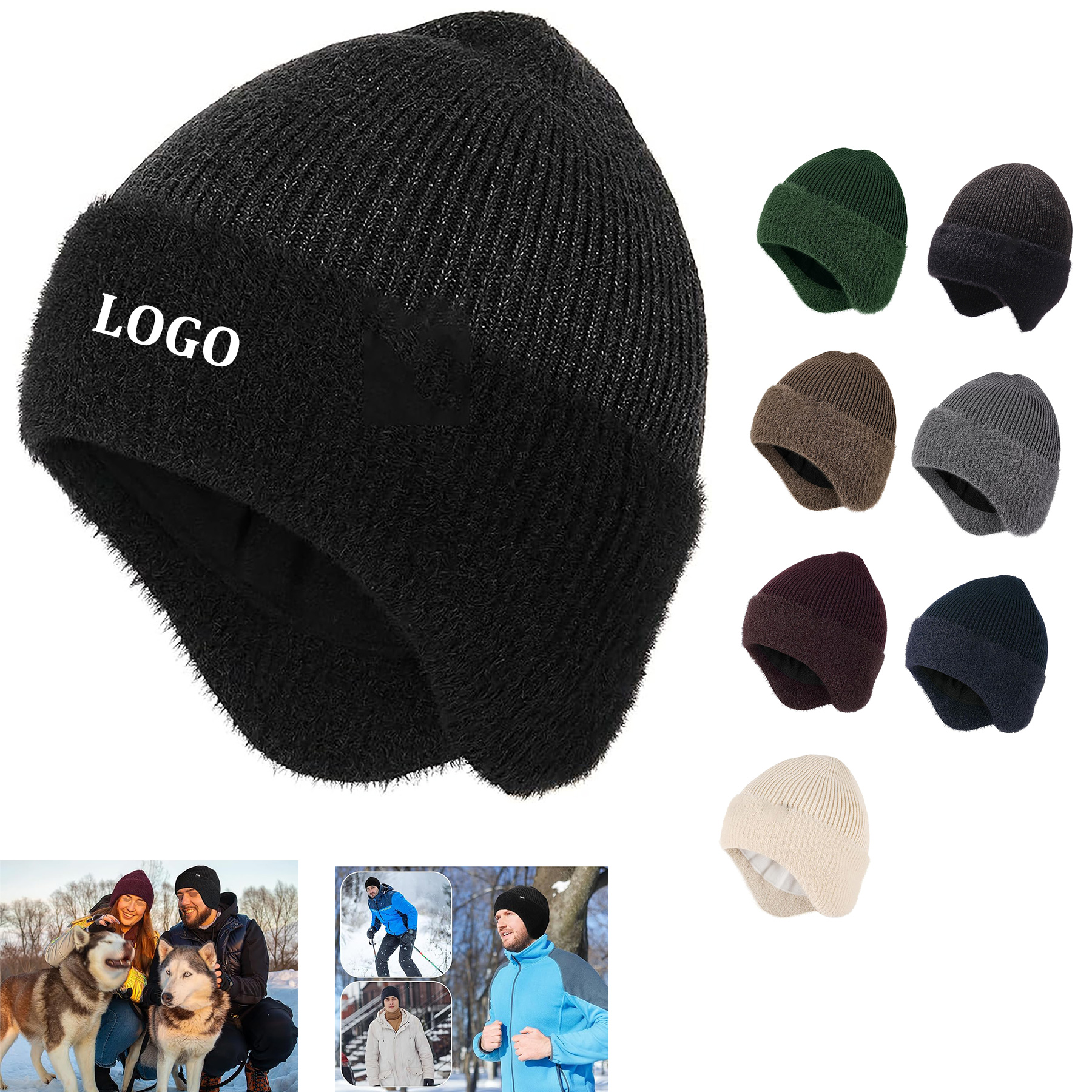 Winter Wool Thread Beanie 5