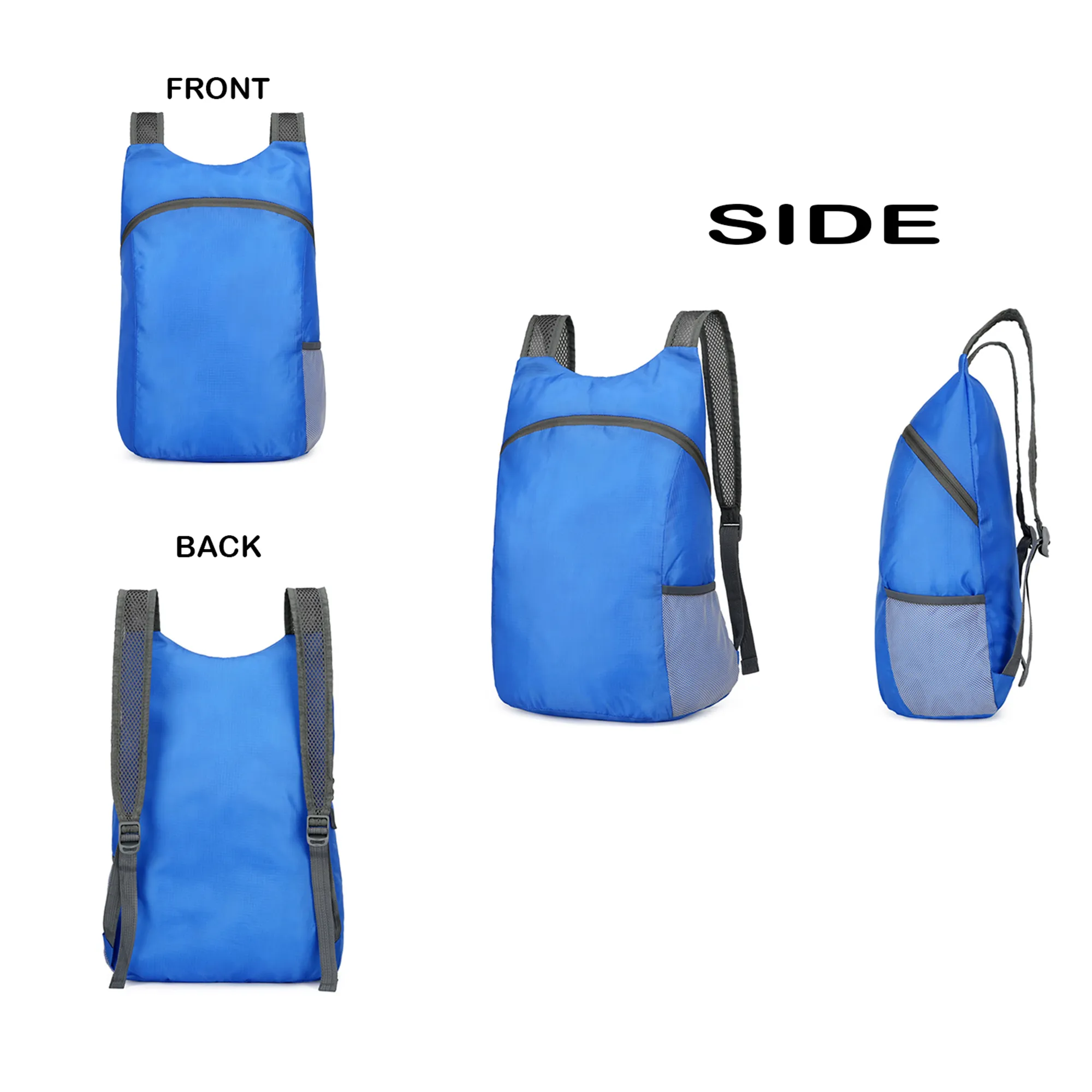 MOQ50 68oz Foldable Waterproof Oxford Backpack 8