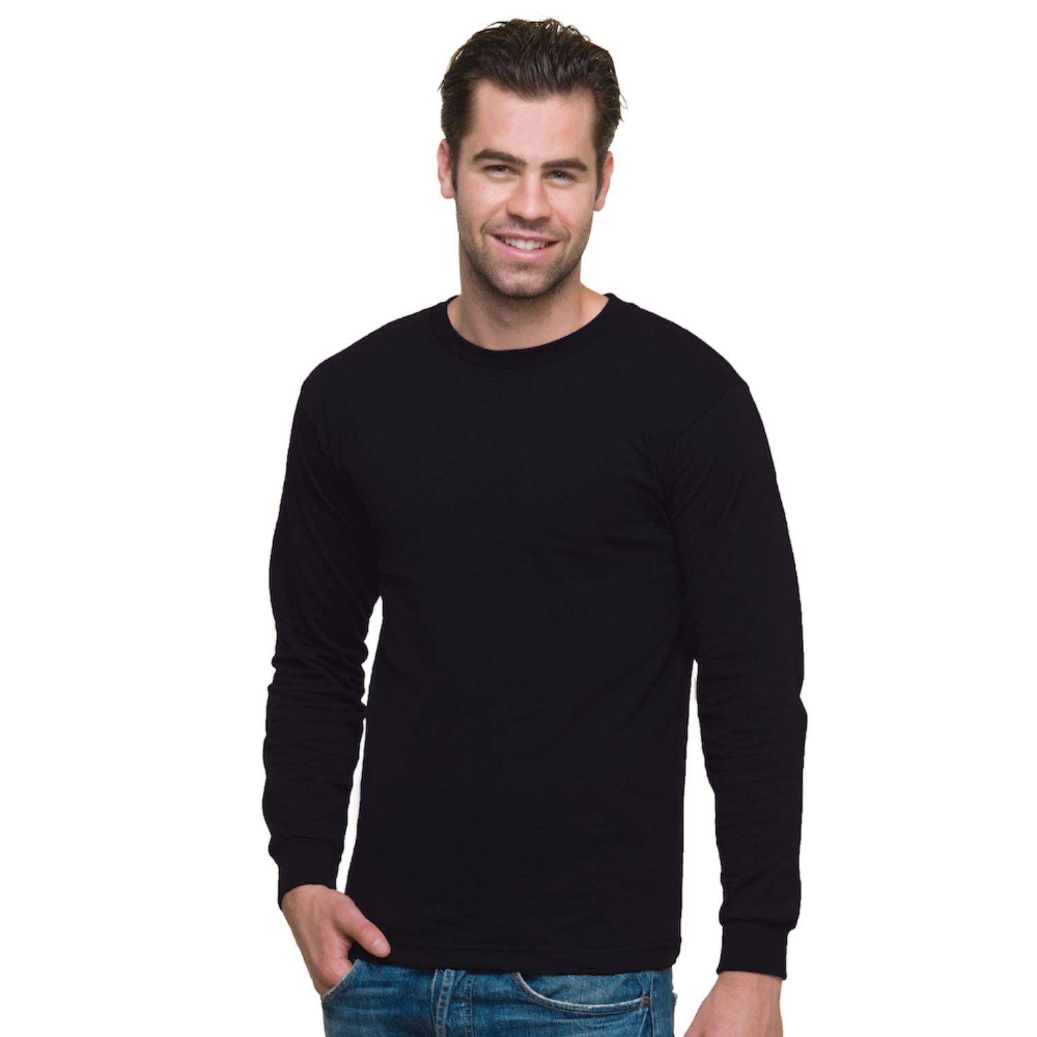 USA-Made Midweight Long Sleeve Crew Tee