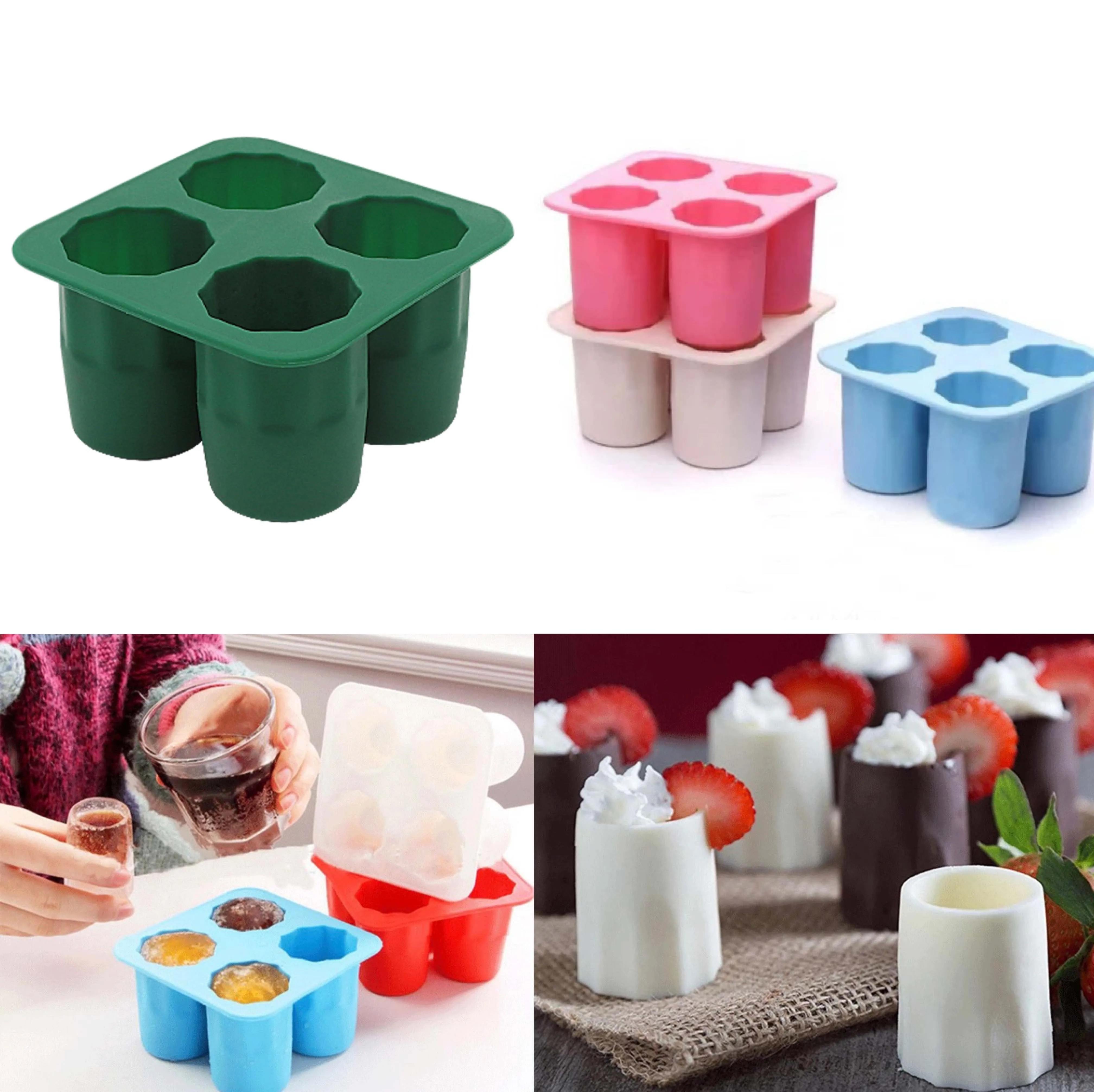 Silicone Shot Cup Glass Mold 2