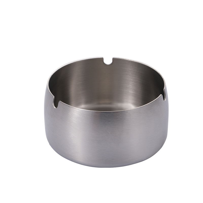 Stainless Steel Ashtray Home Use Windproof Ashtrays for Home Office Tabletop 4