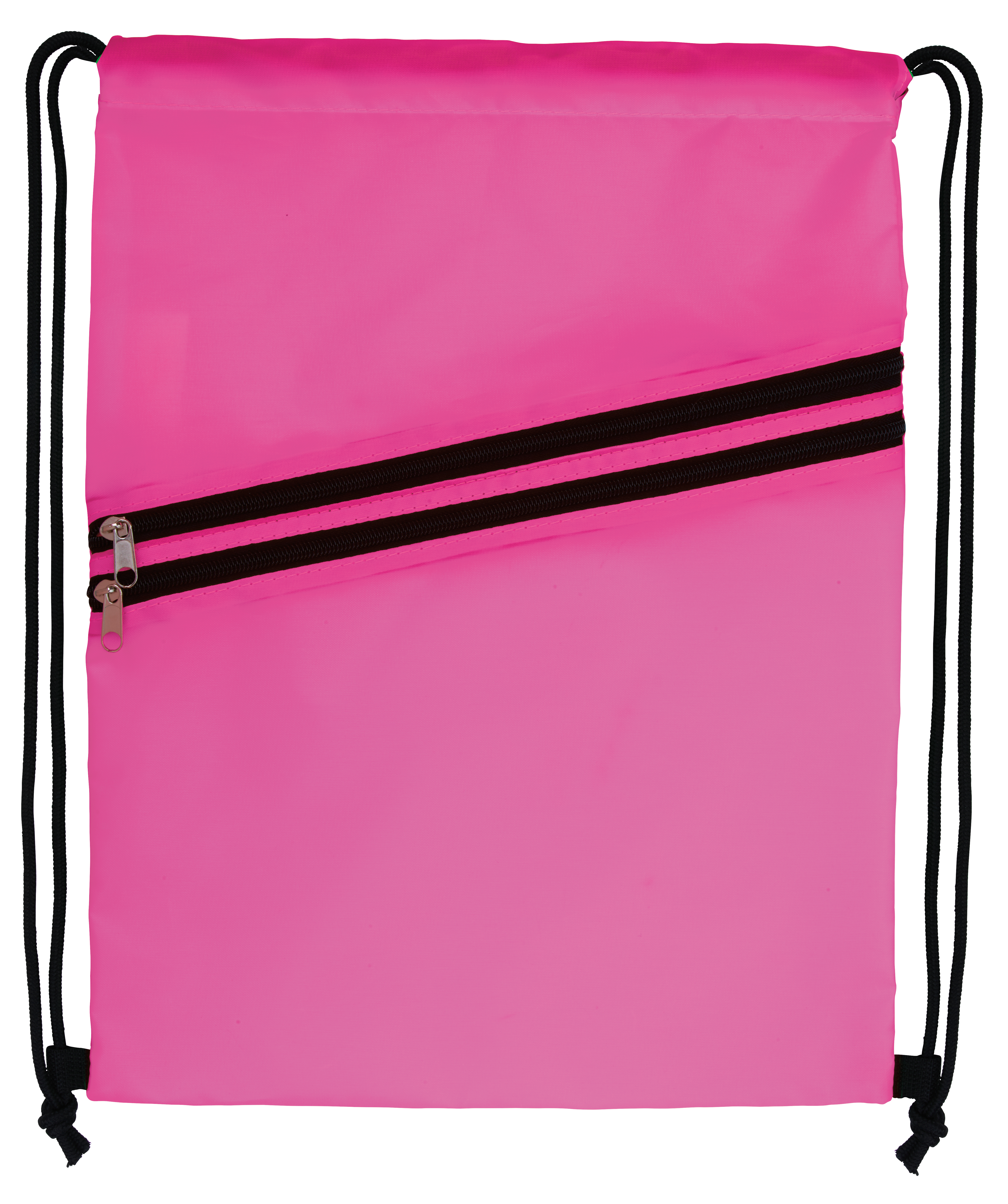 Good Value™ Neon Multi-Zippered Drawstring Backpack 17